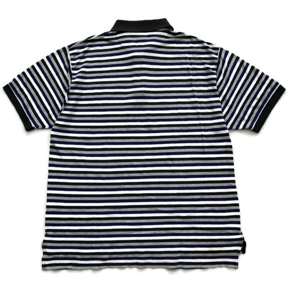 Chaps Ralph Lauren Polo Shirt Striped Short Sleeve - Picture 2 of 5